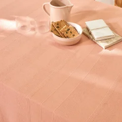 Plaid of sprei, effen katoen met artisanaal weefsel