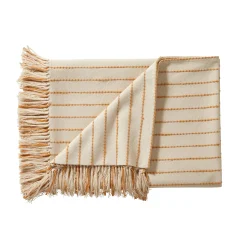 Plaid of zitbanksprei in artisanaal weefsel