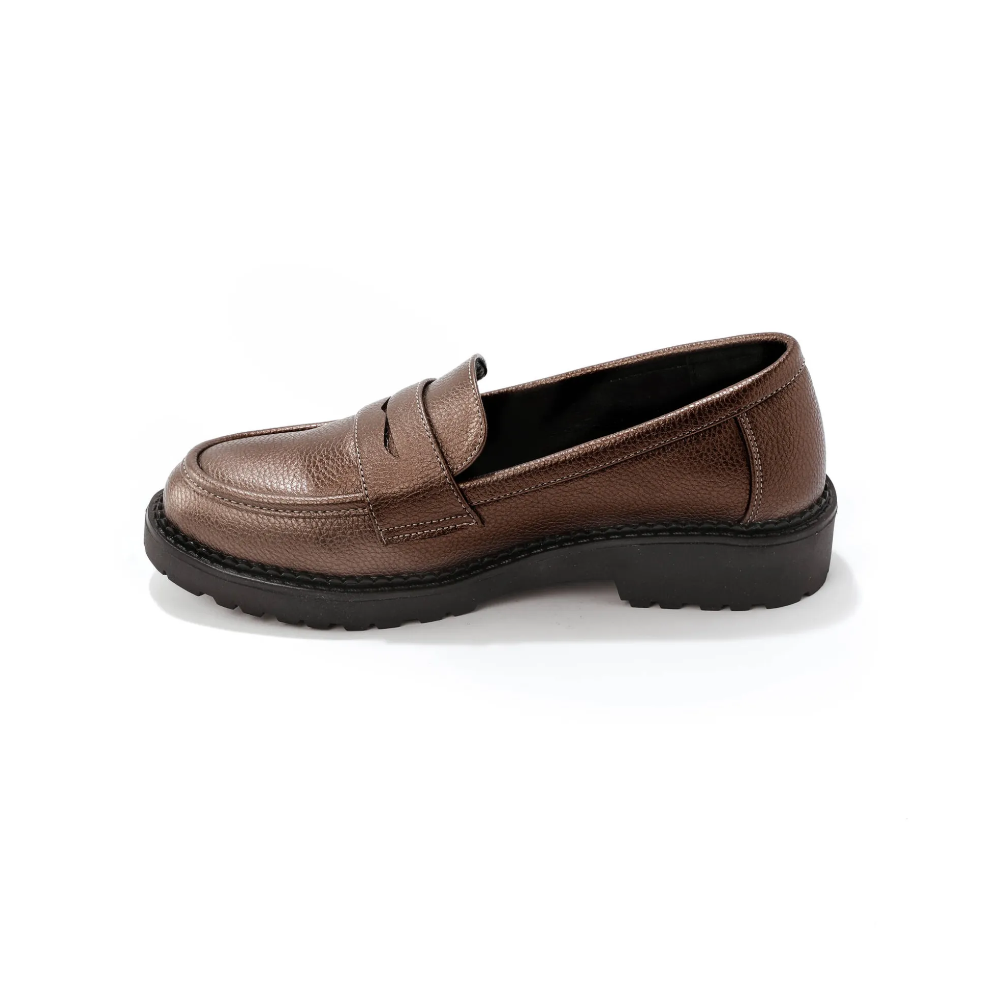 Platte ballerina's in microvezel