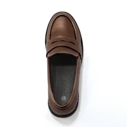 Platte ballerina's in microvezel