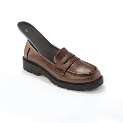 Platte ballerina's in microvezel