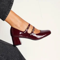 Platte ballerina's in microvezel