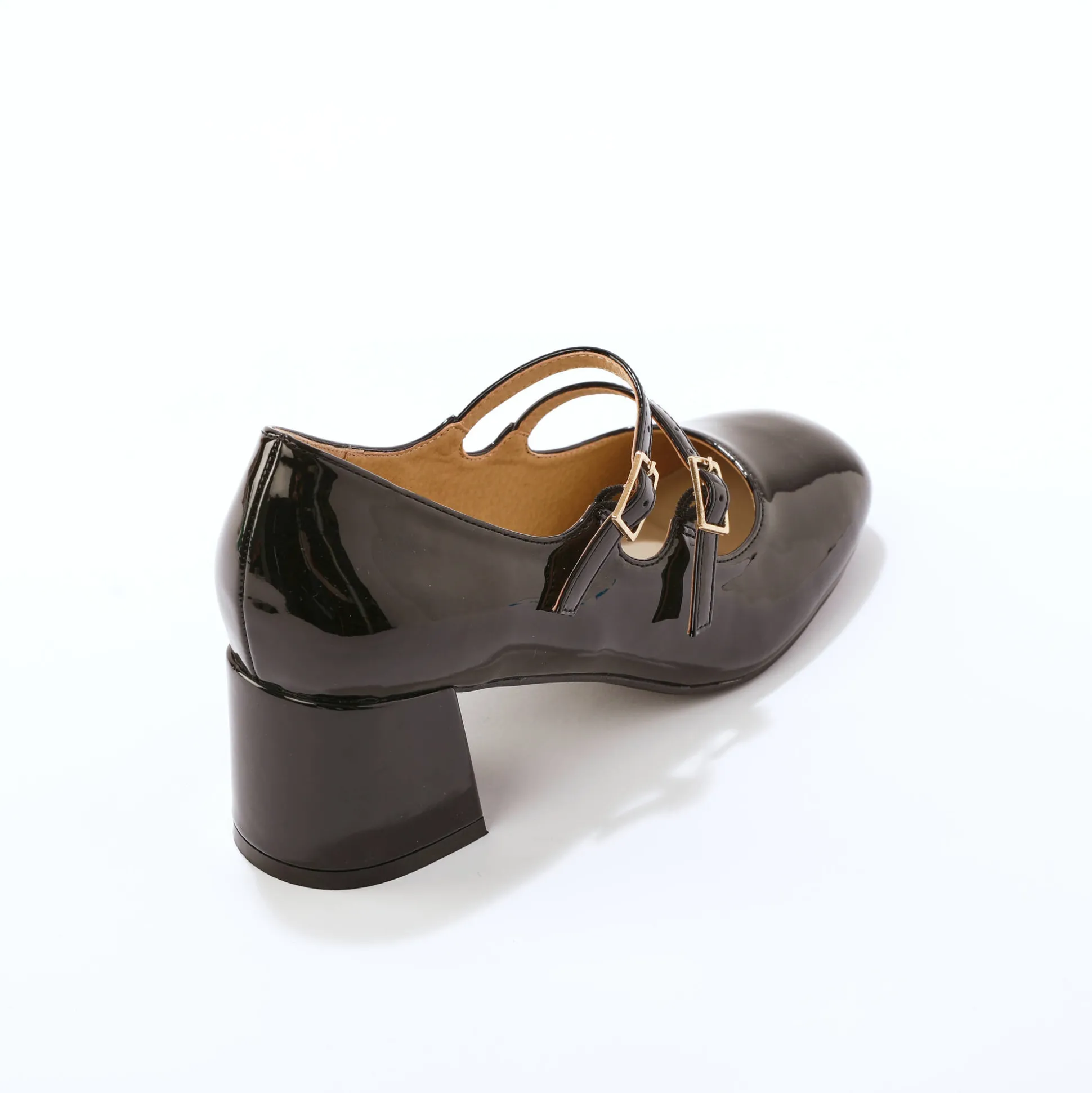 Platte ballerina's in microvezel
