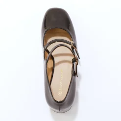 Platte ballerina's in microvezel