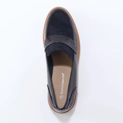 Platte ballerina's in microvezel