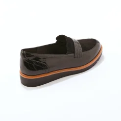 Platte ballerina's in microvezel