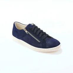 Platte ballerina's in microvezel
