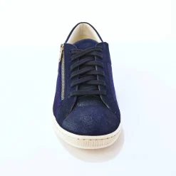 Platte ballerina's in microvezel