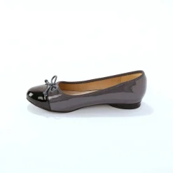 Platte, tweekleurige ballerina's