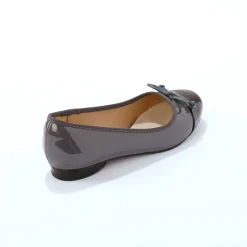 Platte, tweekleurige ballerina's