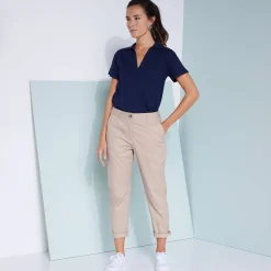 Polo met korte mouwen in jerseytricot
