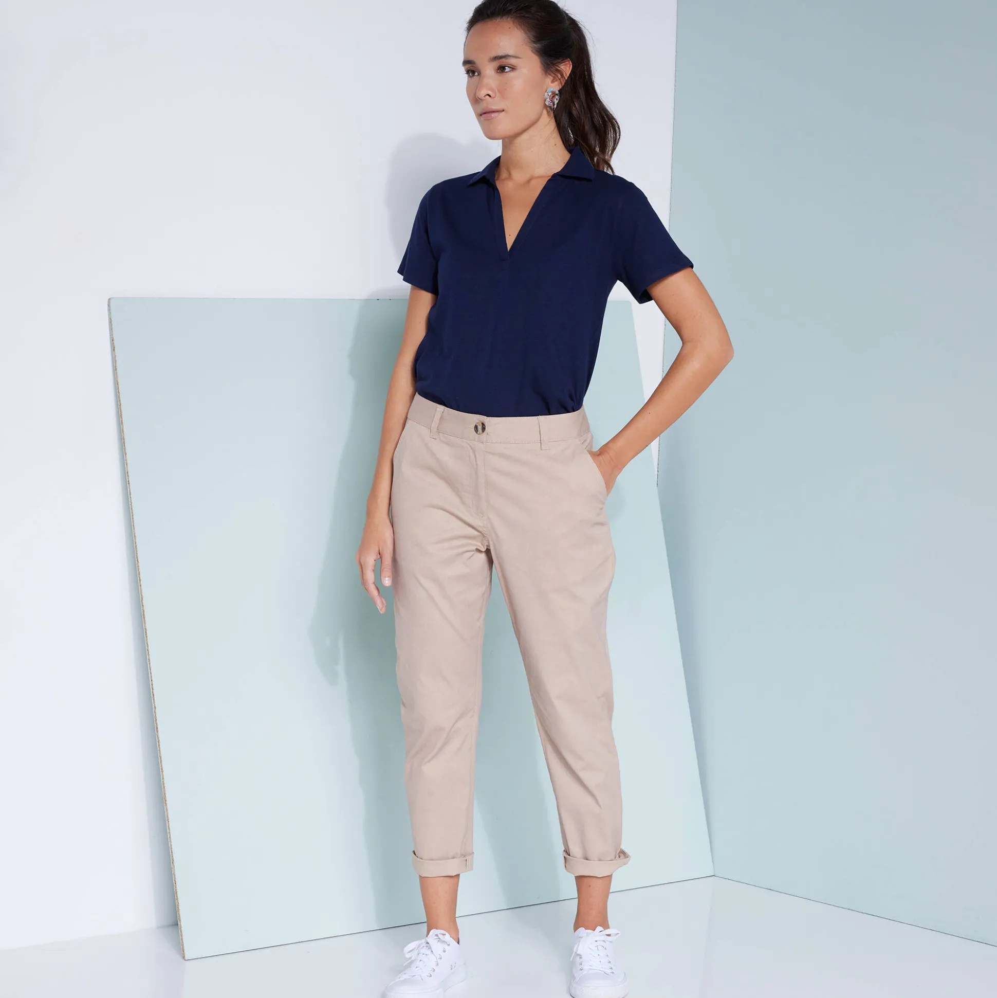 Polo met korte mouwen in jerseytricot