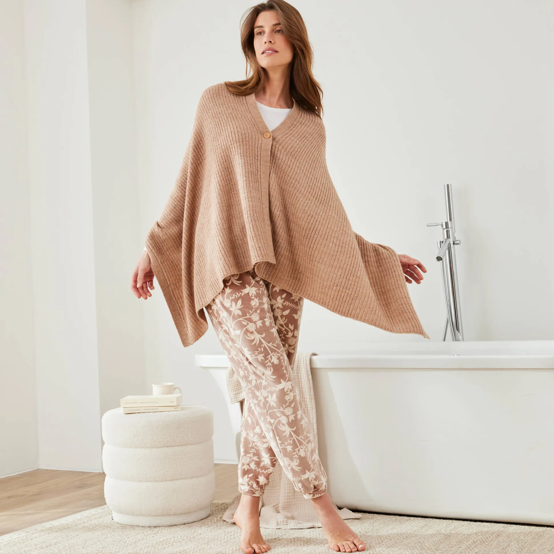 Poncho in tricot