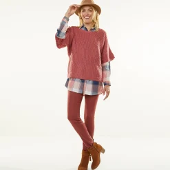 Poncho trui met mouwen op ellebooglengte