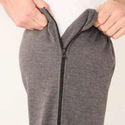 Praktische joggingbroek, ritsen opzij
