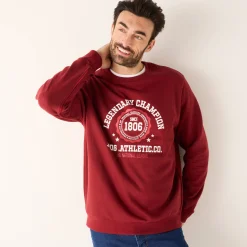Praktische sweater met ronde hals, met ritsen opzij