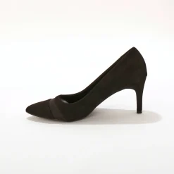 Pumps met naaldhakken en nettricot