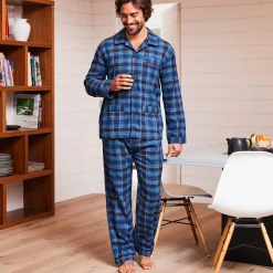 Pyjama in geruit flanel
