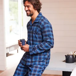 Pyjama in geruit flanel