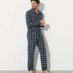 Pyjama in geruit flanel