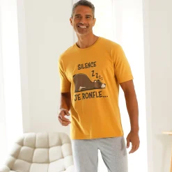 Pyjama met broek, T-shirt met korte mouwen