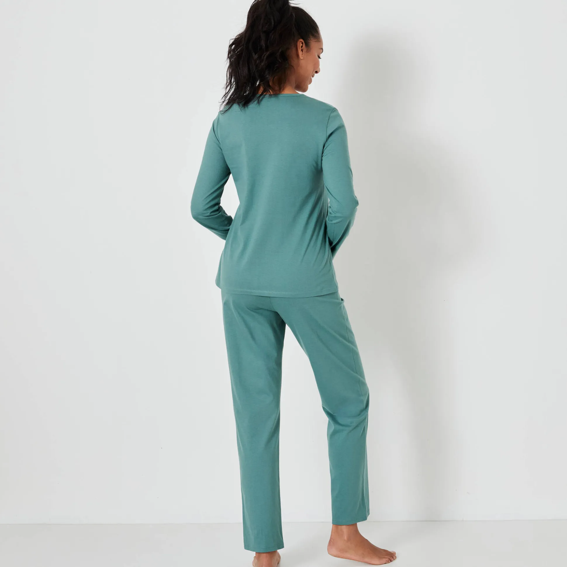 Pyjama met hartjesprint