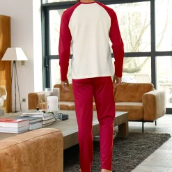 Pyjama met lange mouwen en bamboemotief