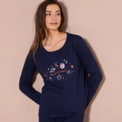 Pyjama met lange mouwen en "galaxy" motief