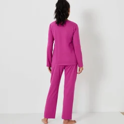 Pyjama met lange mouwen en rozettenmotief