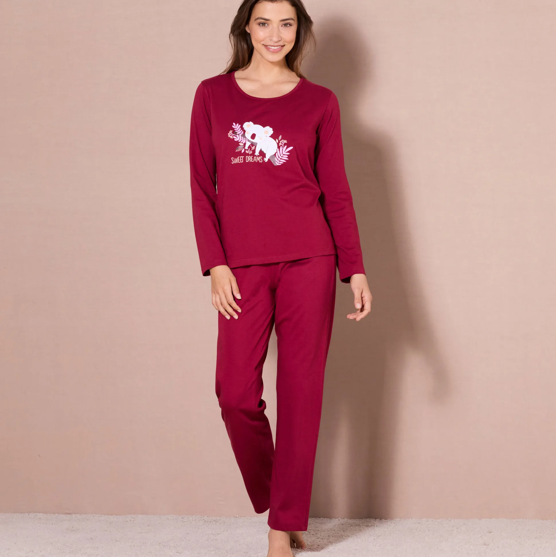 Pyjama met lange mouwen en "koala" motief