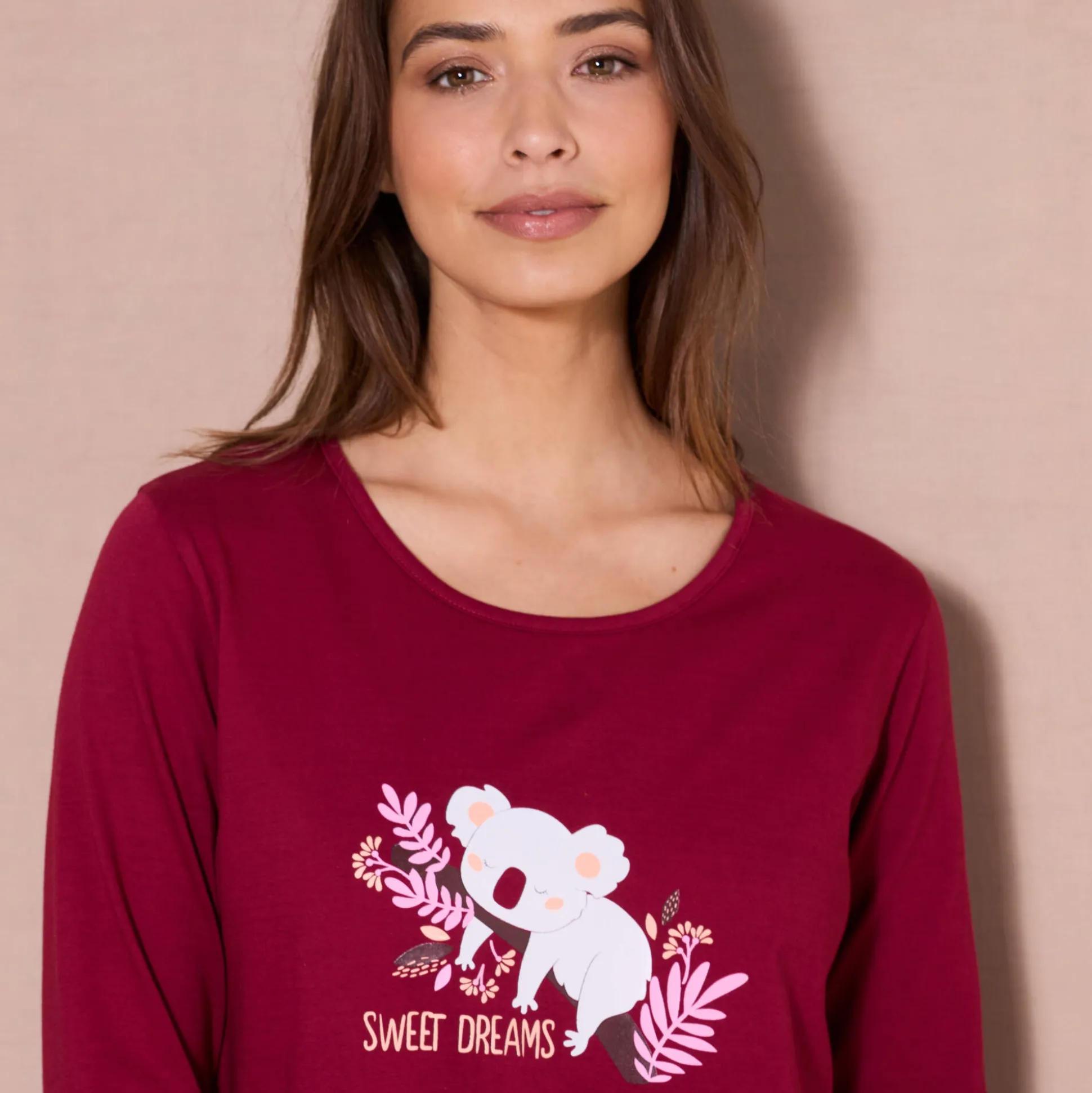 Pyjama met lange mouwen en "koala" motief