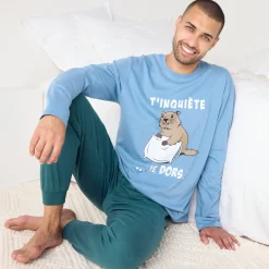 Pyjama met lange mouwen, Marmotte