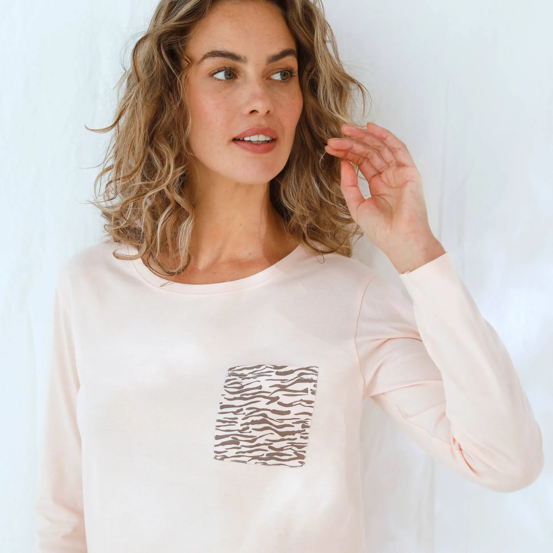 Pyjama met zebraprint