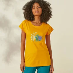 Pyjama T-shirt met tropische print