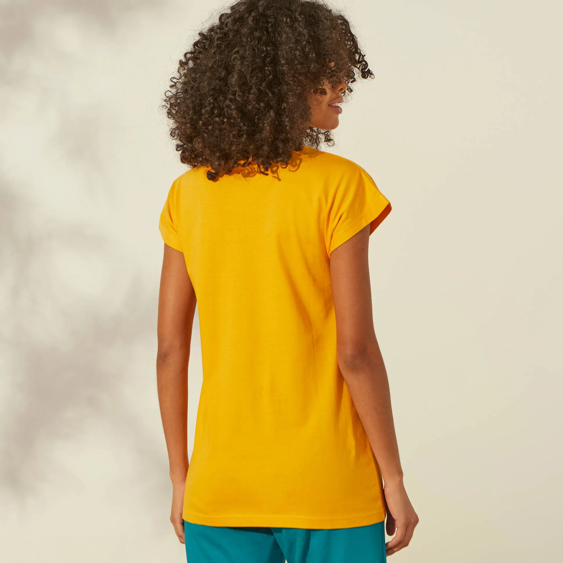 Pyjama T-shirt met tropische print