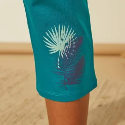 7/8-pyjamabroek in katoen - effen tropical