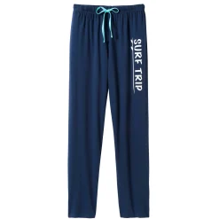 Pyjamabroek in katoen, marineblauw
