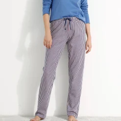 Pyjamabroek in katoen met strepenprint
