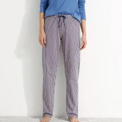 Pyjamabroek in katoen met strepenprint
