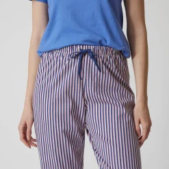 3/4-pyjamabroek in katoen met strepenprint