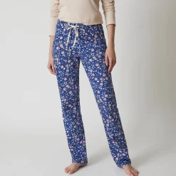 Pyjamabroek in katoen met bloemenprint
