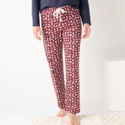Pyjamabroek in katoen met print "Beautiful"