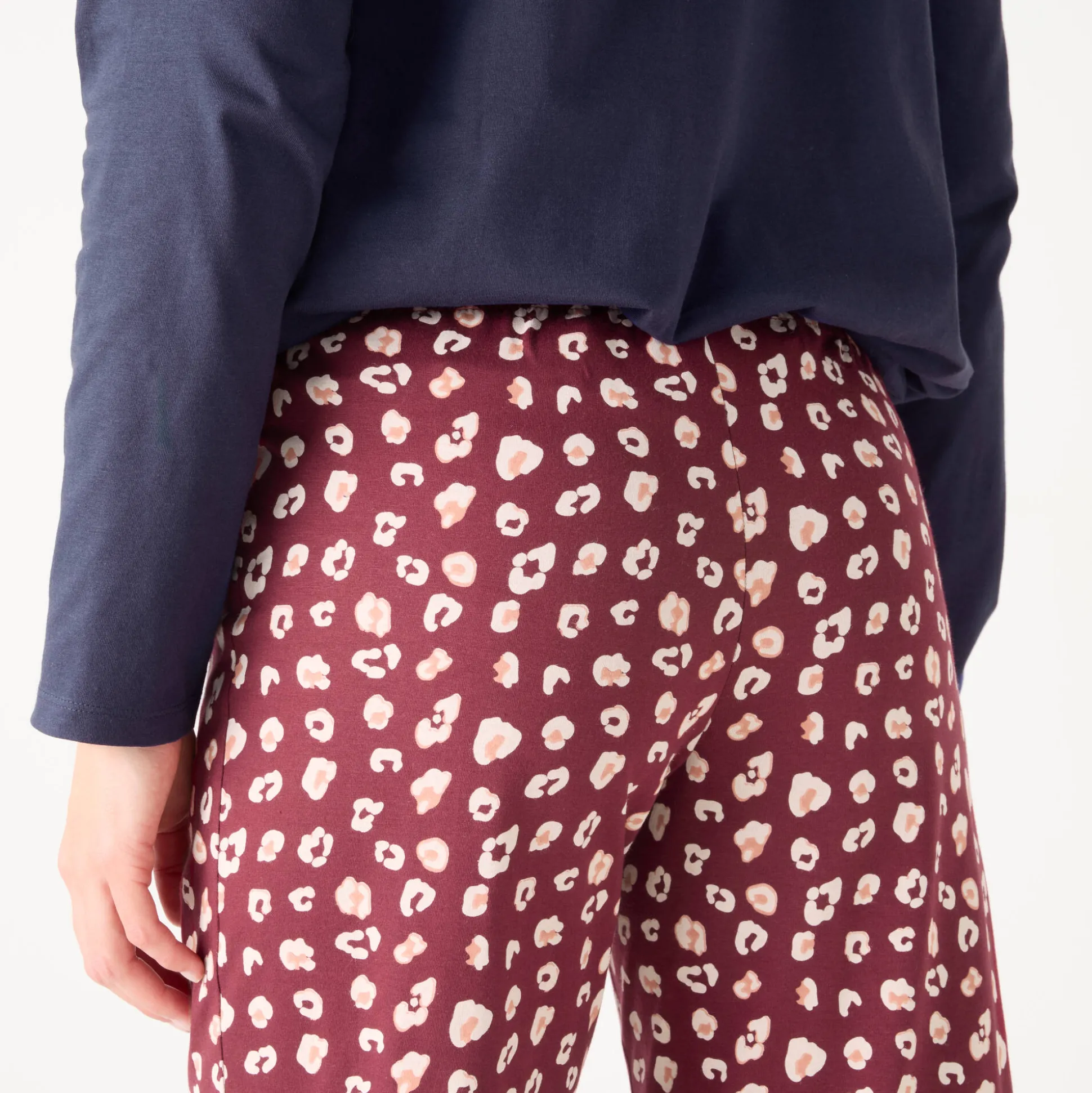 Pyjamabroek in katoen met print "Beautiful"