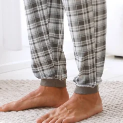 Pyjamabroek met aangetrokken pijponderkanten - set van 2
