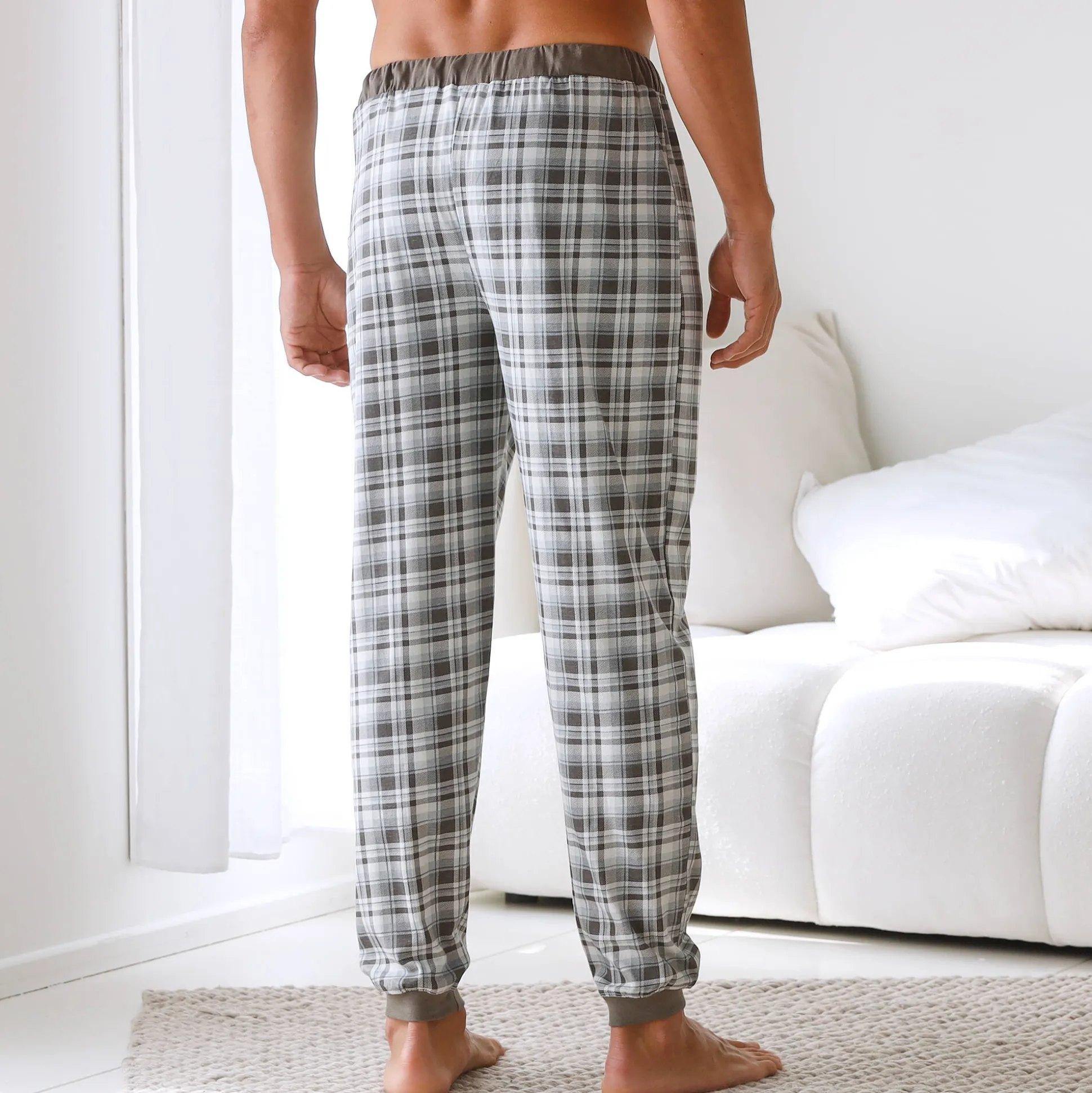 Pyjamabroek met aangetrokken pijponderkanten - set van 2