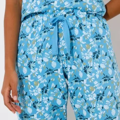 3/4-pyjamabroek met bloemblaadjesprint