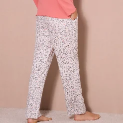 Pyjamabroek met bloemenprint
