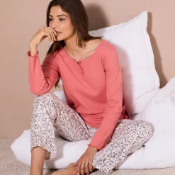 Pyjamabroek met bloemenprint
