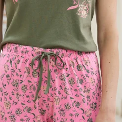 Pyjamabroek met bloemenprint 