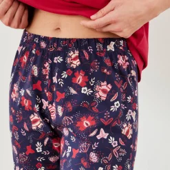 Pyjamabroek met bloemenprint